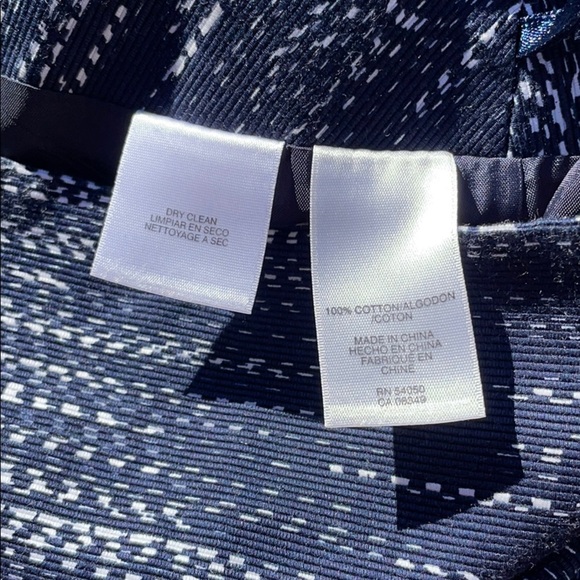 Jones New York mini skirt navy size 6 petite - Picture 5 of 8